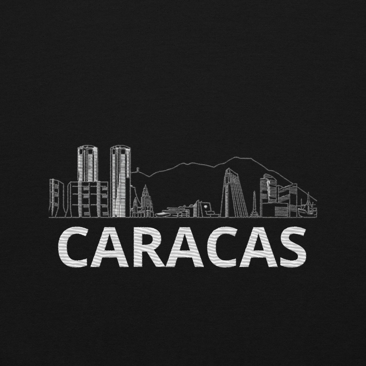 Sudadera con capucha Bordada Skyline Caracas